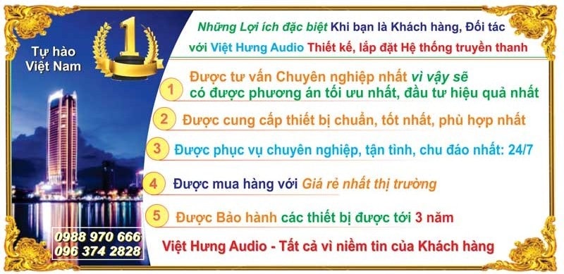 loa phóng thanh chuẩn cho khách hàng